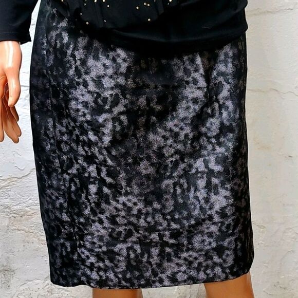 Liz Claiborne pencil black & grey pencil skirt - Picture 1 of 7